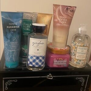 Bath & Body Works Body Wash Collection - Blue, Gold, Pink